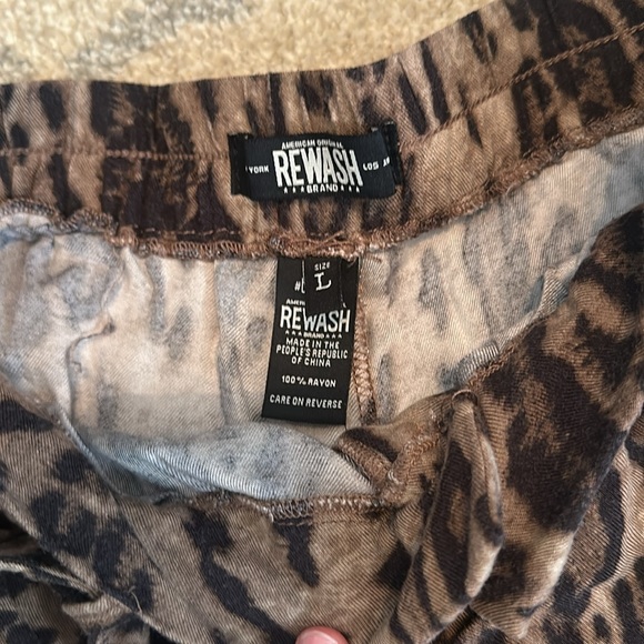 Leopard Print High Waist Wide Leg Trousers - Picture 3 of 7